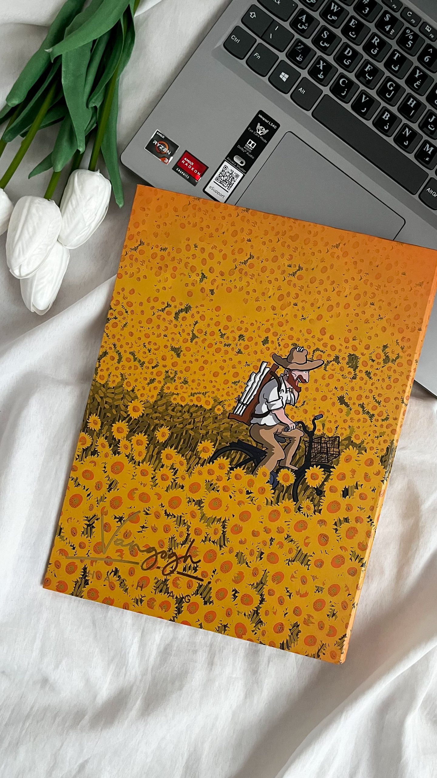 کلاسور 100برگ 26حلقه هشتگ سری ونگوگ