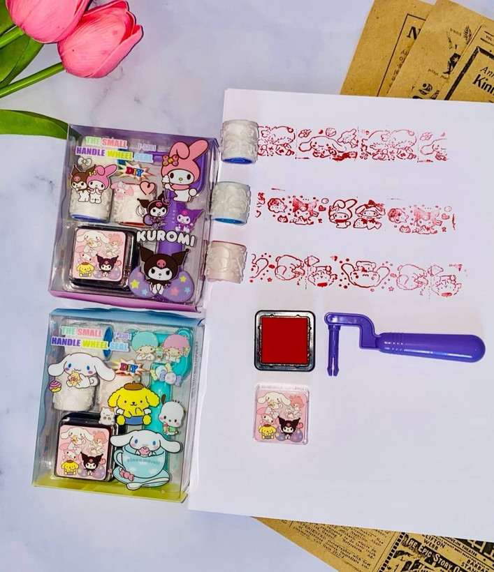 پک مهر غلطکی بهمراه استامپ مجموعه 5عددی DIY